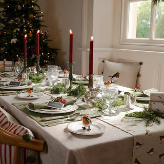 Sophie Allport Robin Christmas Crackers – Set of Six (Eco-Friendly Christmas Table Setting)
