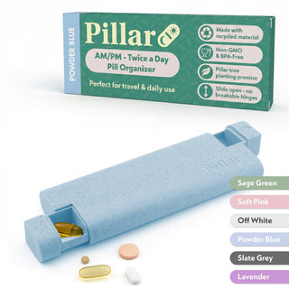 Sequence Pillar AM/PM Weekly Pill Organiser – 7-Day Pill Box