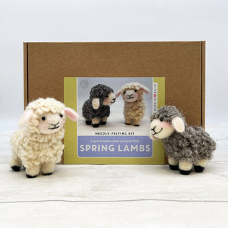 Bergin & Bath Lamb Needle Felting Kit – Makes 2 Sheep – Beginners Craft Kit