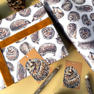 Hedgehog wrapping paper Sheets