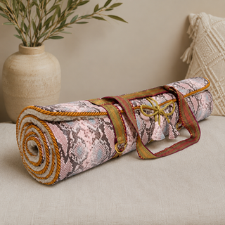 Holistic Silk Rose Cobra Lavender Yoga Rug Mat