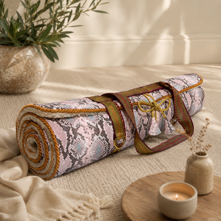 Holistic Silk Rose Cobra Lavender Yoga Rug Mat