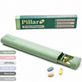 XL 7-Day Pill Organiser | Eco Wheat Straw