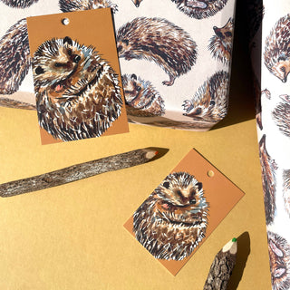 Hedgehog wrapping paper Sheets