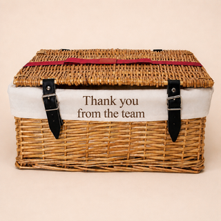 Personalised Hamper Liner | Custom Gift Basket Message