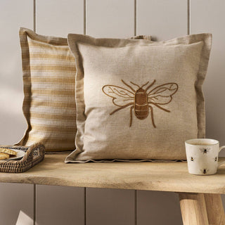 Sophie Allport Bees Embroidered Cushion