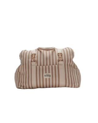 By Teddy Canvas Dog Car Seat – Hazelnut Stripe