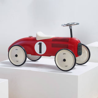 Vilac Vintage Metal Ride-On Car – Red