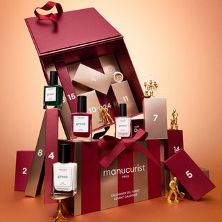 Manucurist Time to Shine Advent Calendar – 24 Full-Size Nail Polish, Care & Accessories worth £312