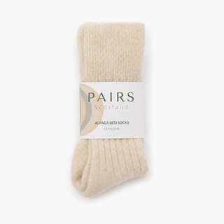 Pairs Ultra Soft Alpaca Bed Socks – Cream | Luxury Bed Socks
