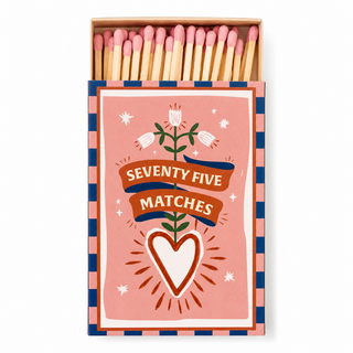 Paddywax A Dopo Hearts Design Luxury Matches – 75 Matches
