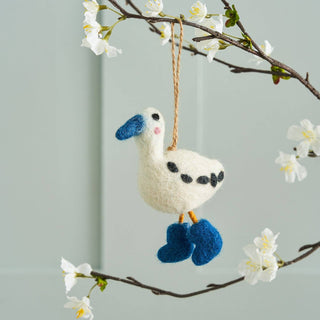 Runner Duck Felt Bauble – Handmade Eco Christmas Decoration