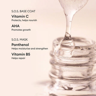 Manucurist S.O.S. Nail Repair Kit – Strengthening Base Coat, Overnight Nail Mask & Mini File Duo