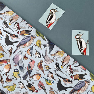 Garden Birds of Britain wrapping paper Sheets