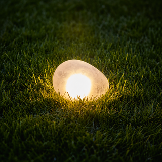 Solar-Powered Glass Lantern | Outdoor Garden Light