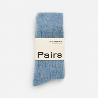 Pairs Scotland Ultra Soft Alpaca Bed Socks – Pool Blue