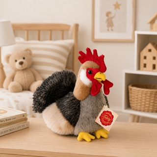 Hermann Rooster Soft Toy – Plush, Recycled Filling (17cm)