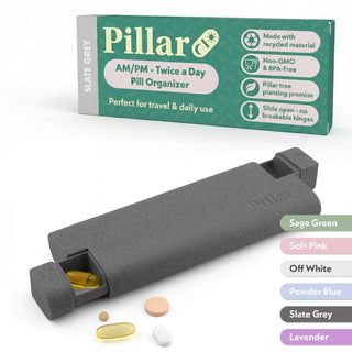 Sequence Pillar AM/PM Weekly Pill Organiser – 7-Day Pill Box