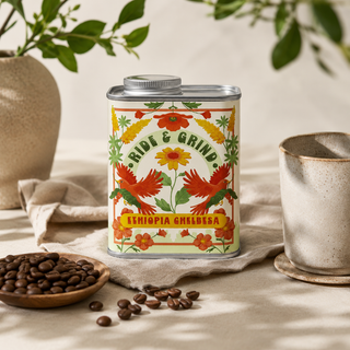 Ethiopia Chelbesa Whole Coffee Beans Tin 250g – Ride & Grind