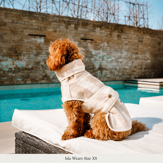 Hazelnut Stripe | The Cosy Cloak Drying Robe