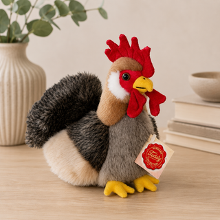 Hermann Rooster Soft Toy – Plush, Recycled Filling (17cm)