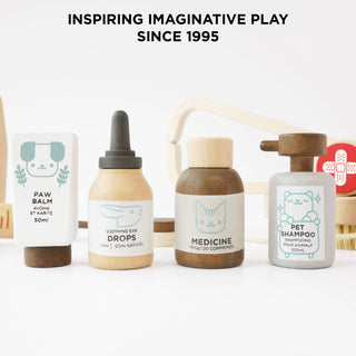 Animal Care Set — Wooden Veterinary Pretend Play Kit