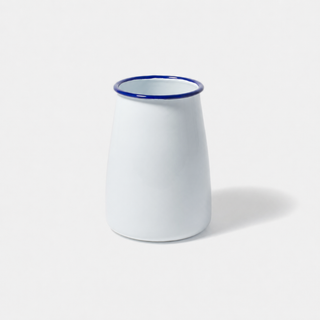 Falcon Enamel Utensil Pot | Kitchen Utensil Holder with Blue Rim