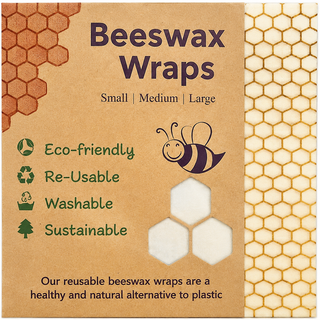 Reusable Beeswax Food Wraps – Organic Cotton Plastic-Free Food Wrap