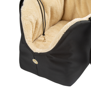 Soho Poms Black & Beige Luxury Rainy Bear Dog Carrier