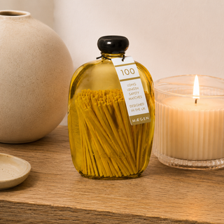 Maegen Long Matches in Yellow Glass Bottle | 100 Luxury Safety Matches