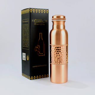 Handcrafted Copper Water Bottle – 1L