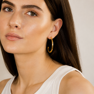YSSO Endless Hoops Gold Hoop Earrings – Recycled Gold Plated Bronze