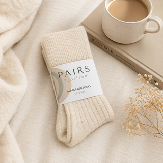 Pairs Ultra Soft Alpaca Bed Socks – Cream | Luxury Bed Socks