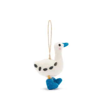 Runner Duck Felt Bauble – Handmade Eco Christmas Decoration