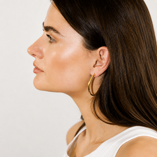 YSSO Endless Hoops Gold Hoop Earrings – Recycled Gold Plated Bronze