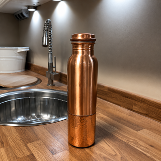 El Cobre Handcrafted Pure Copper Water Bottle 1L