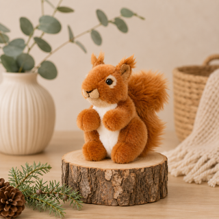 Hermann Red Squirrel Soft Toy – Plush, Washable (14cm)