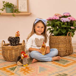 Hermann Rooster Soft Toy – Plush, Recycled Filling (17cm)