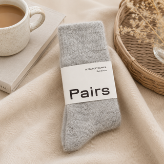 Pairs Scotland Ultra Soft Alpaca Bed Socks – Classic Grey