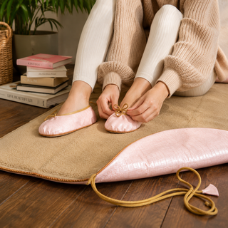 Holistic Silk Pink Lavender Yoga Rug Mat