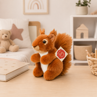 Hermann Red Squirrel Soft Toy – Plush, Washable (14cm)