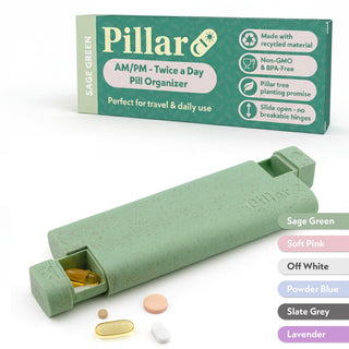Sequence Pillar AM/PM Weekly Pill Organiser – 7-Day Pill Box