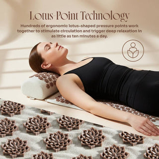 Shakti Acupressure Mat & Pillow Set – Featuring Lotus Spikes