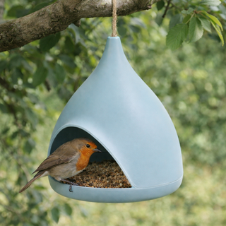 Bamboo Fibre Bird Feeder - Blue