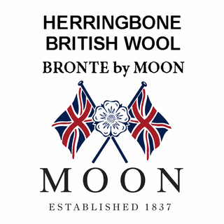 Bronte by Moon Herringbone Wool Throw – Made in Yorkshire