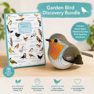 Robin Discovery Gift Set | EUGY Robin & Garden Bird Spotting Book