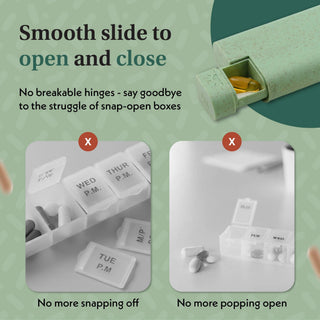 Sequence Pillar AM/PM Weekly Pill Organiser – 7-Day Pill Box