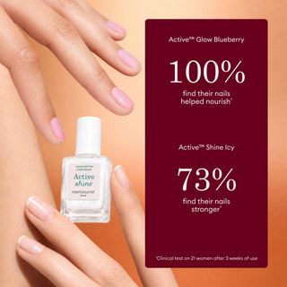 Manucurist Ready, Set, Shine! Active™ Mini Nail Polish Duo Gift Set – Shine Icy & Glow Blueberry