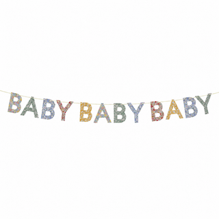 Meri Meri Liberty Baby Garland | Baby Shower Decoration & Nursery Banner