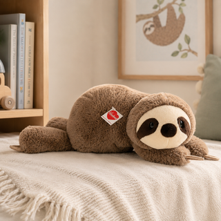 Hermann Helge Sloth Soft Toy – Comfort Plush, Washable (48cm)